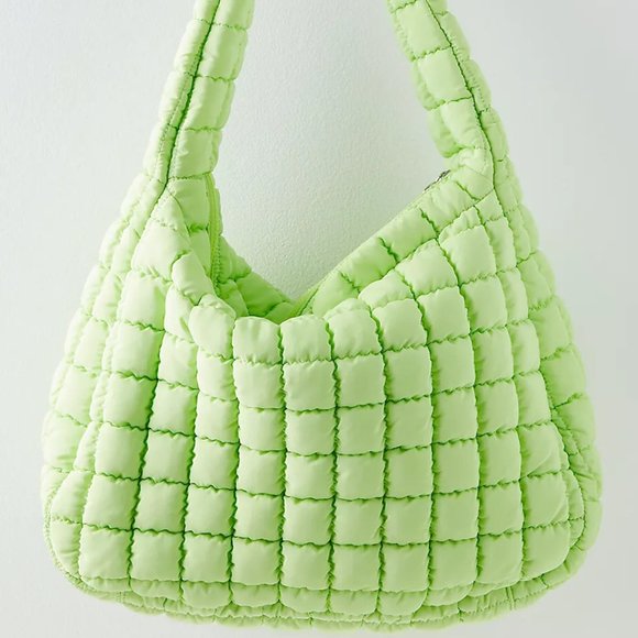 Free People Handbags - Free People FP Movement Pale Neon Quilted Carryall